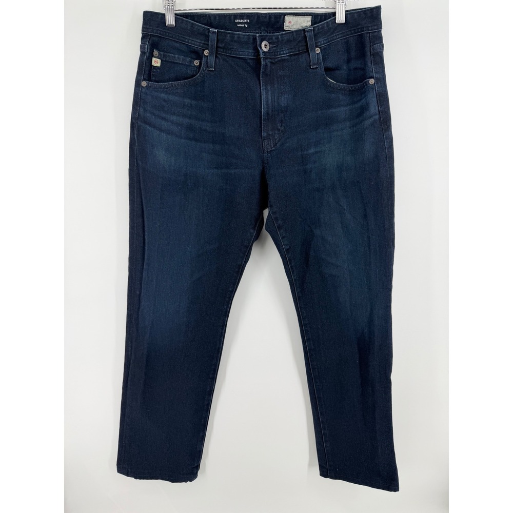 AG Adriano Goldschmied Graduate Tailored Leg Mens Jeans Dark Wash Blue 36x34